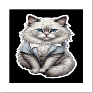 Ragdoll Cats: Loveable Cuddles with cute Eyes Posters and Art